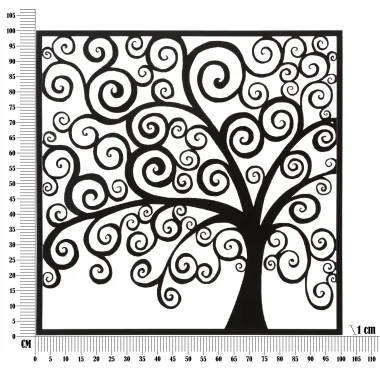 PANEL ŻELAZNY THREE PLUS 100X1X100 cm